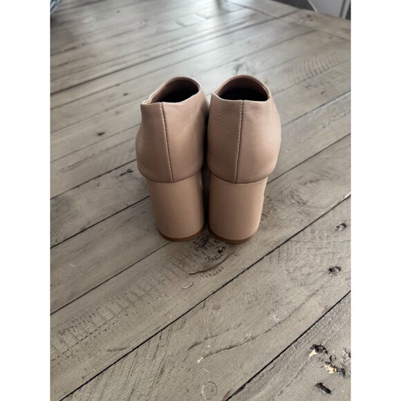 Jil Sander Nude Leather Pumps with Curved Heel Size 37.5 NWOB - Picture 5 of 10